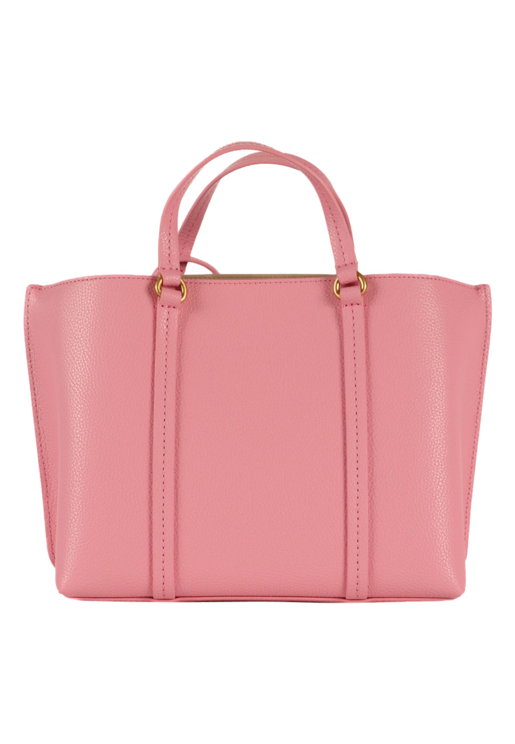 CARRIE SHOPPER CLASSIC BAG IN TUMBLED LEATHER - PINKO